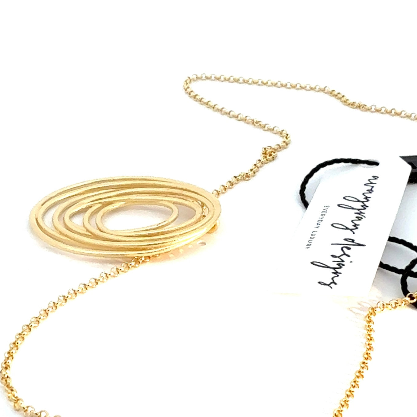 Thin Rope Infinity Swirl Necklace
