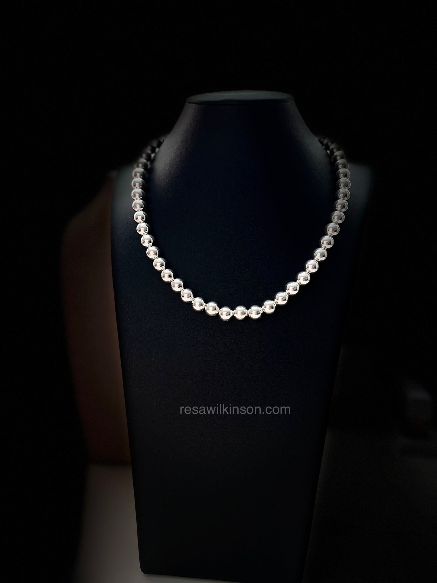 Sterling Silver Beaded Necklace