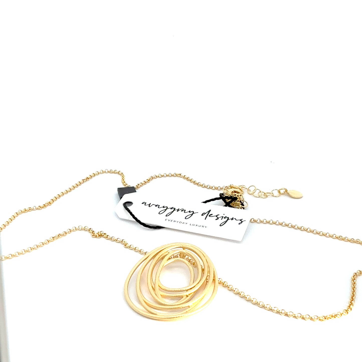 Thin Rope Infinity Swirl Necklace