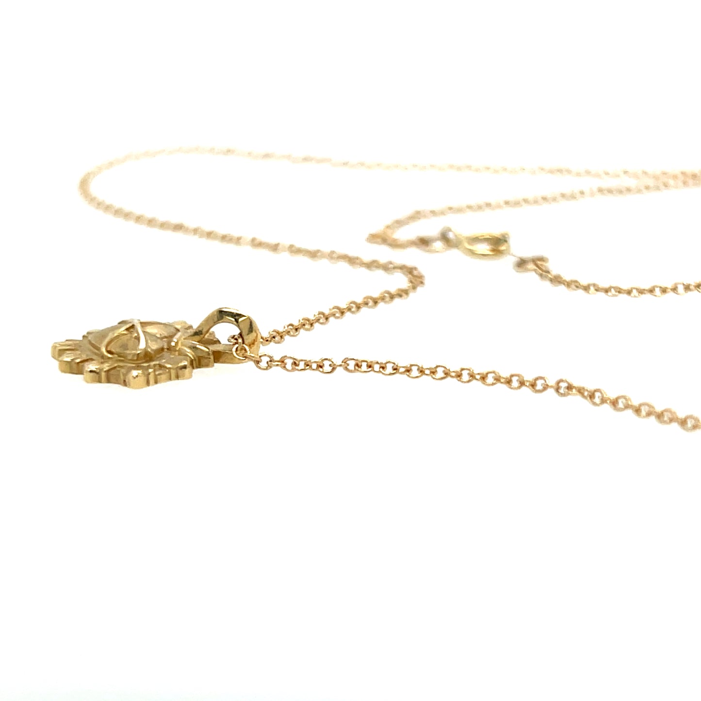 Sacred Heart Gold Necklace Adjustable