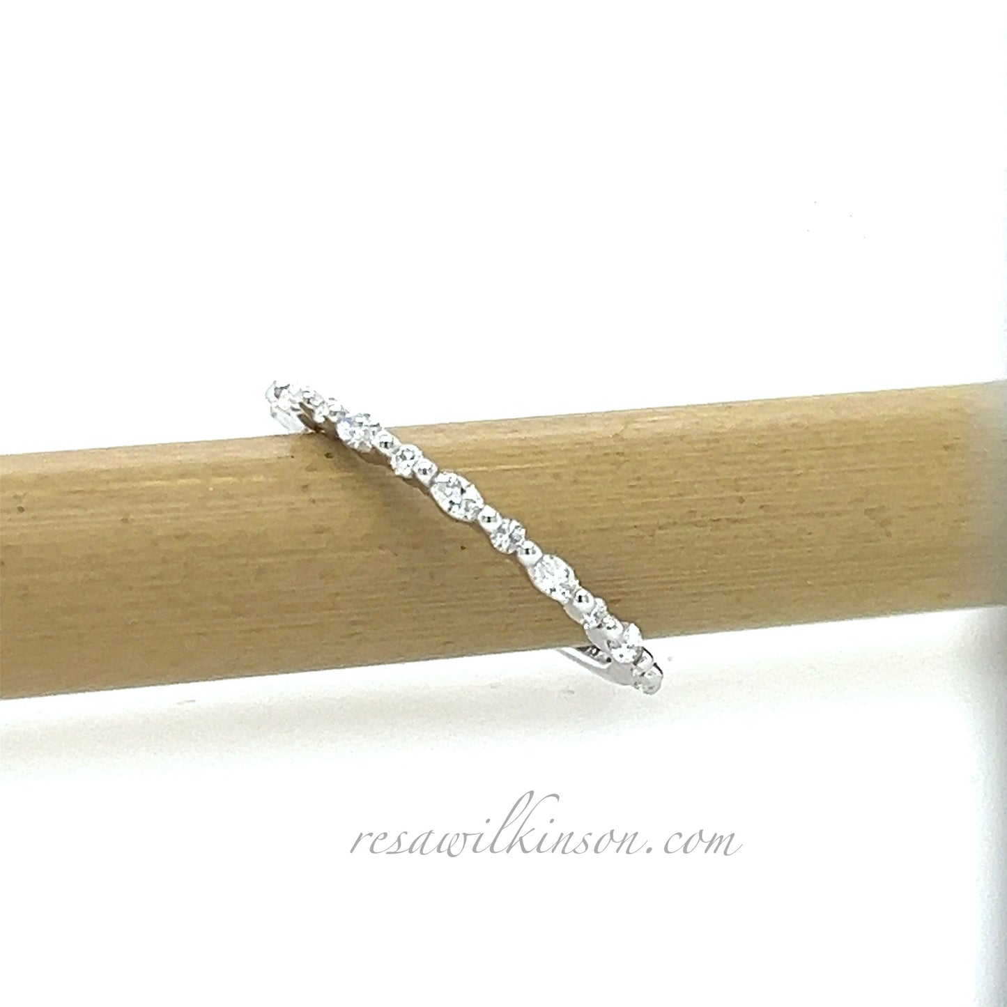 Marquise and Round Shape Natural Diamond Anniversary Band 1/4 Carat