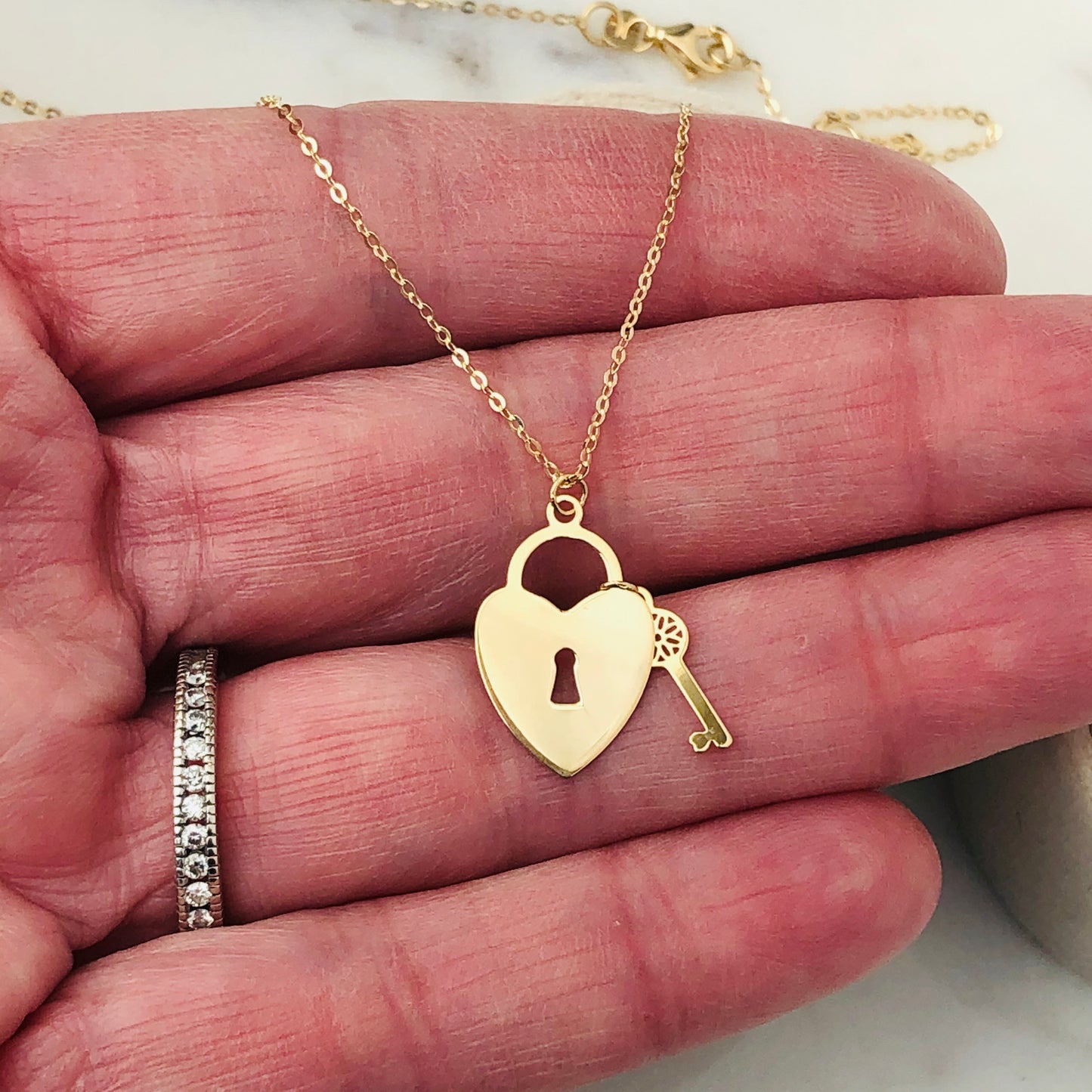Petite Padlock Necklace