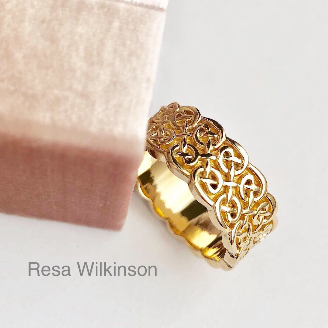 Double Infinity Celtic Knot Ring Eternal Love