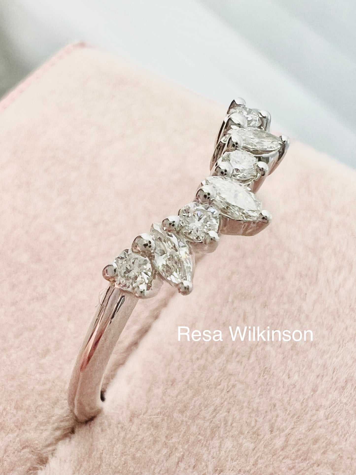 Natural Diamond Contour Band