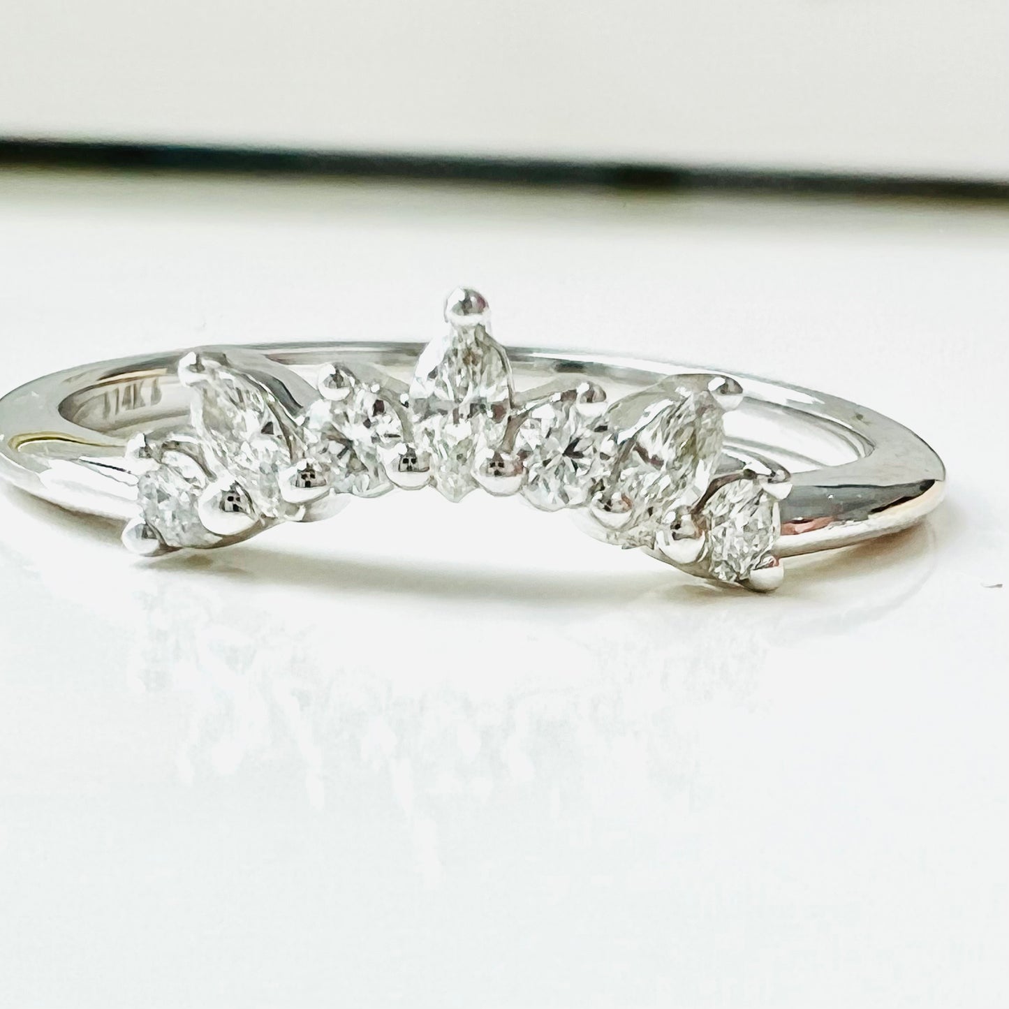 Natural Diamond Contour Band