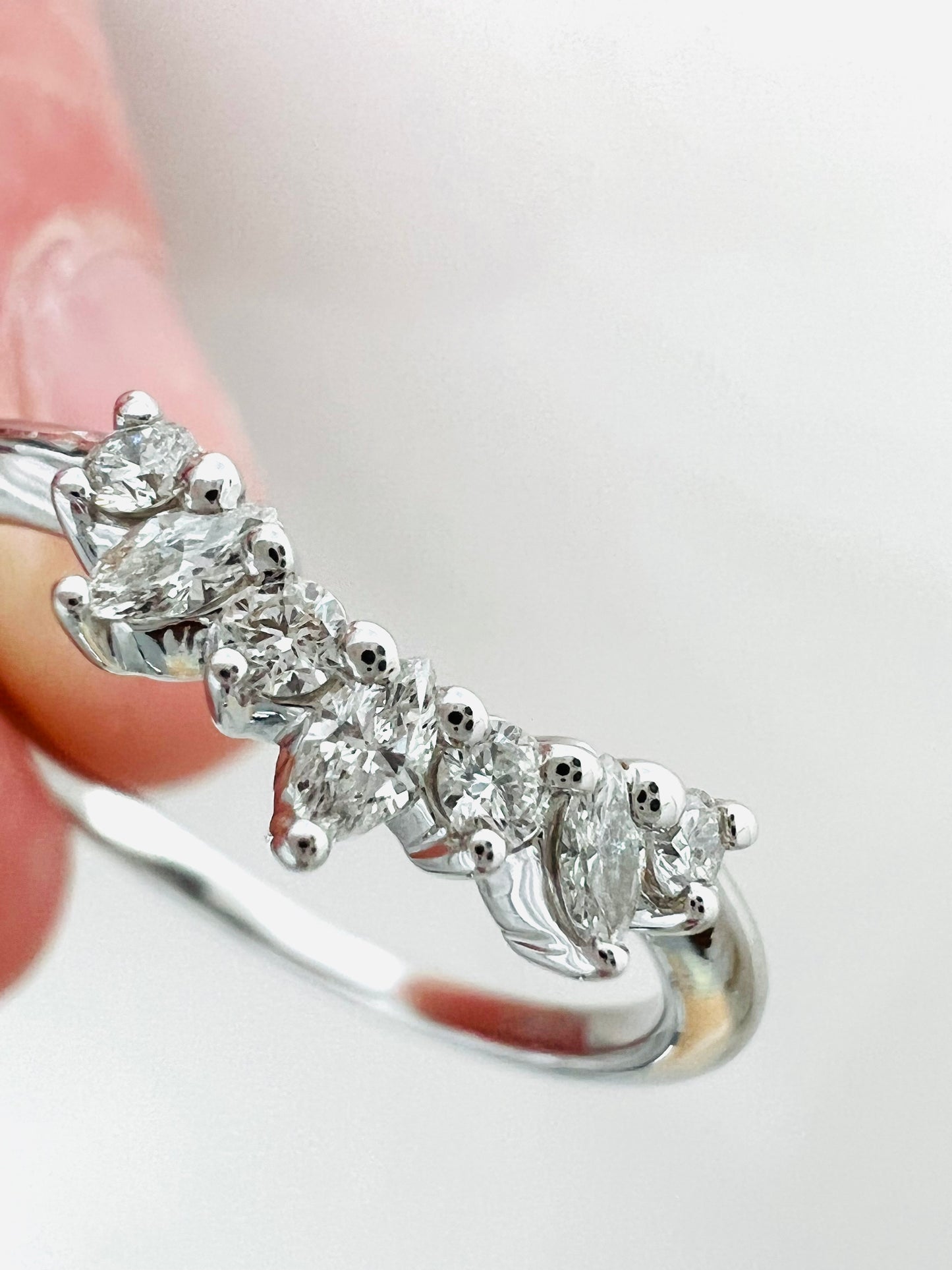Natural Diamond Contour Band