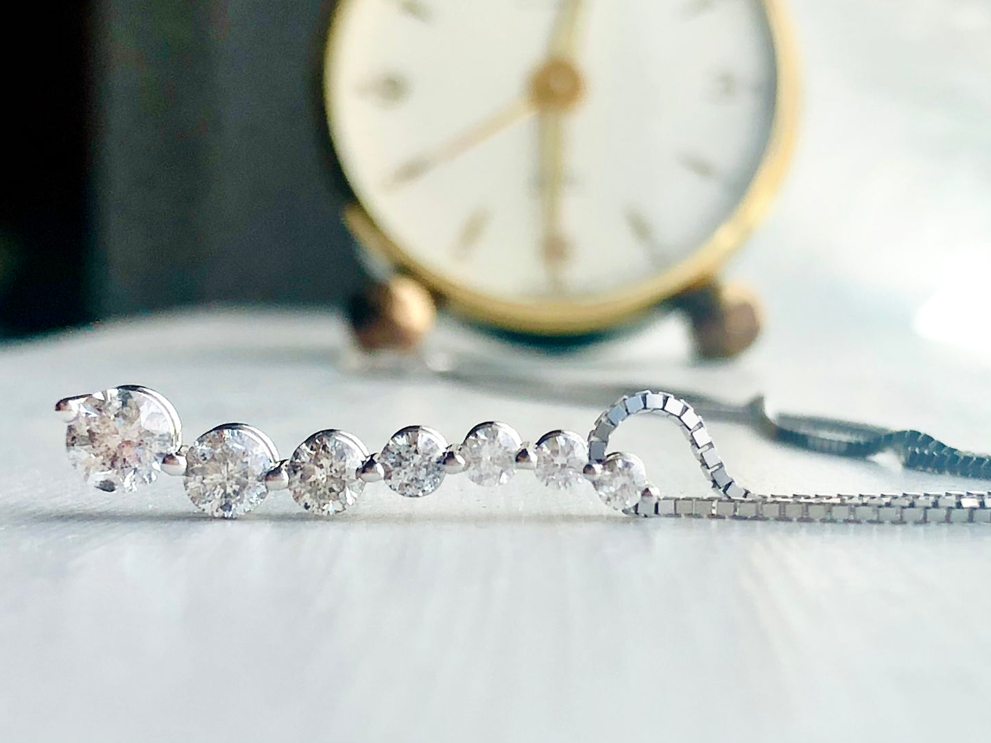 Ombre Diamond Journey Necklace