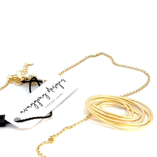 Thin Rope Infinity Swirl Necklace
