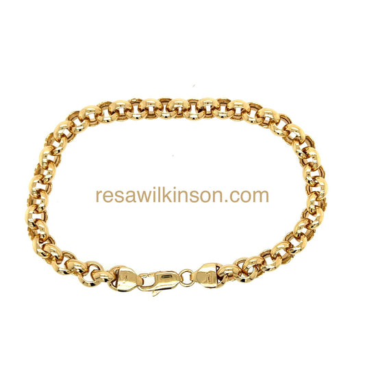 Fine Gold Large Loop Chain Bracelet