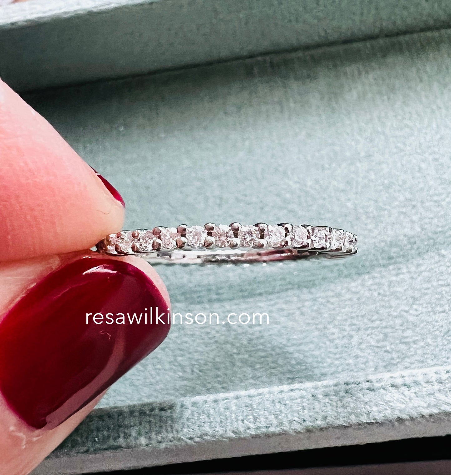 Natural Diamond Platinum Eternity Band