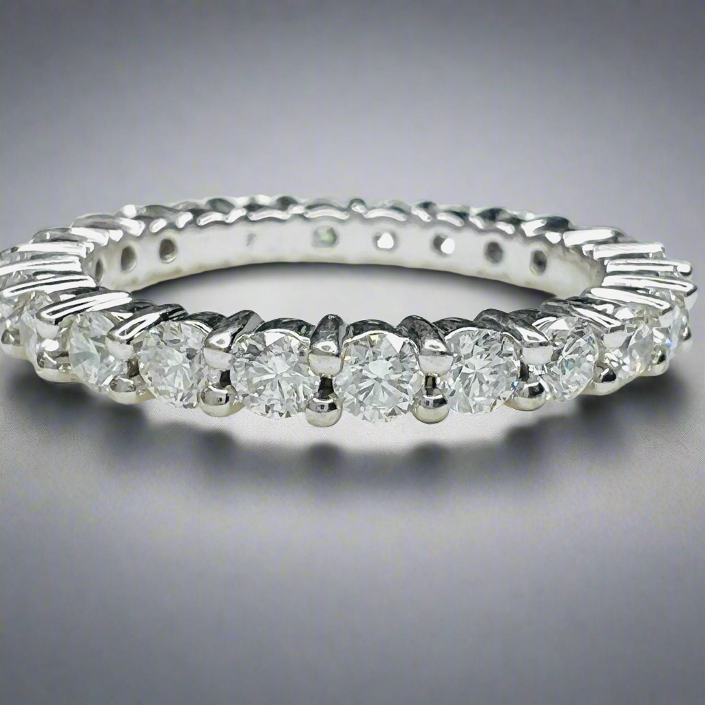 Two Carat Diamond Eternity Band 14k White