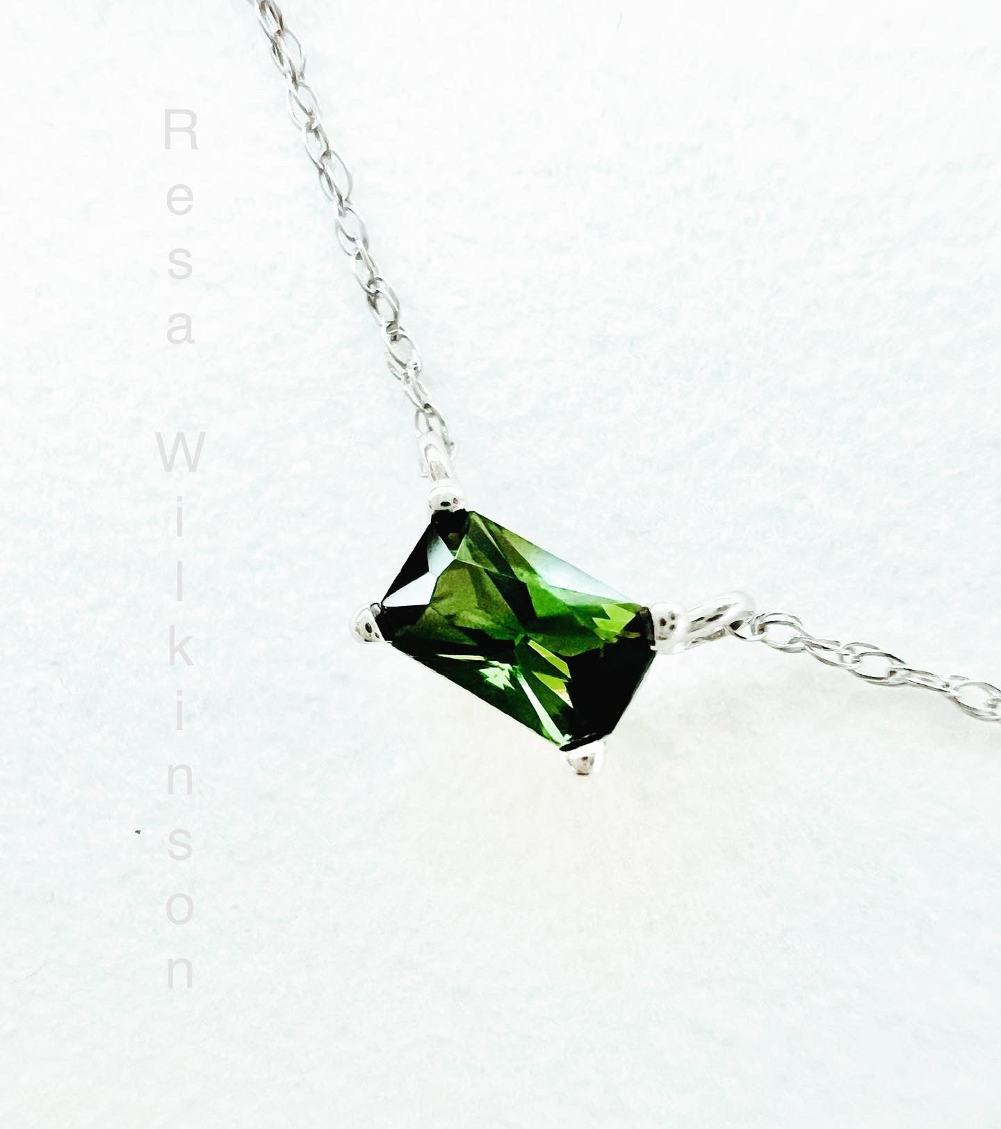 Mighty Green Tourmaline Necklace