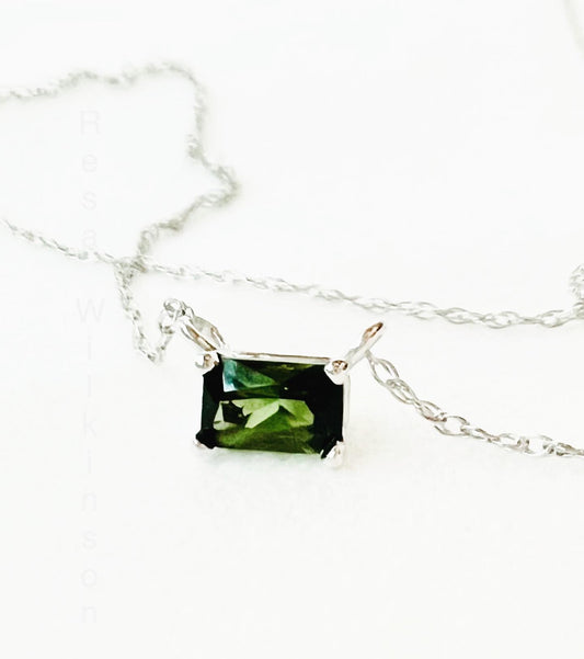Mighty Green Tourmaline Necklace