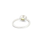 Oval Yellow Sapphire Solitaire Ring East West Set