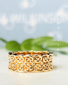 Double Infinity Celtic Knot Ring Eternal Love
