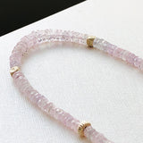Pink Sapphire and Gold Necklace 14k