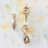 Minimalist Infinity Rope Band 14k