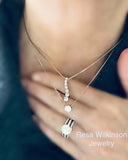 Ombre Diamond Journey Necklace