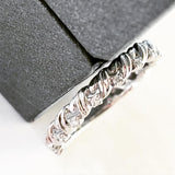 Diamond Twist Band White Gold