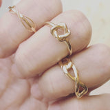 Minimalist Infinity Rope Band 14k