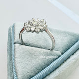 Diamond Flower Vintage Inspired Ring