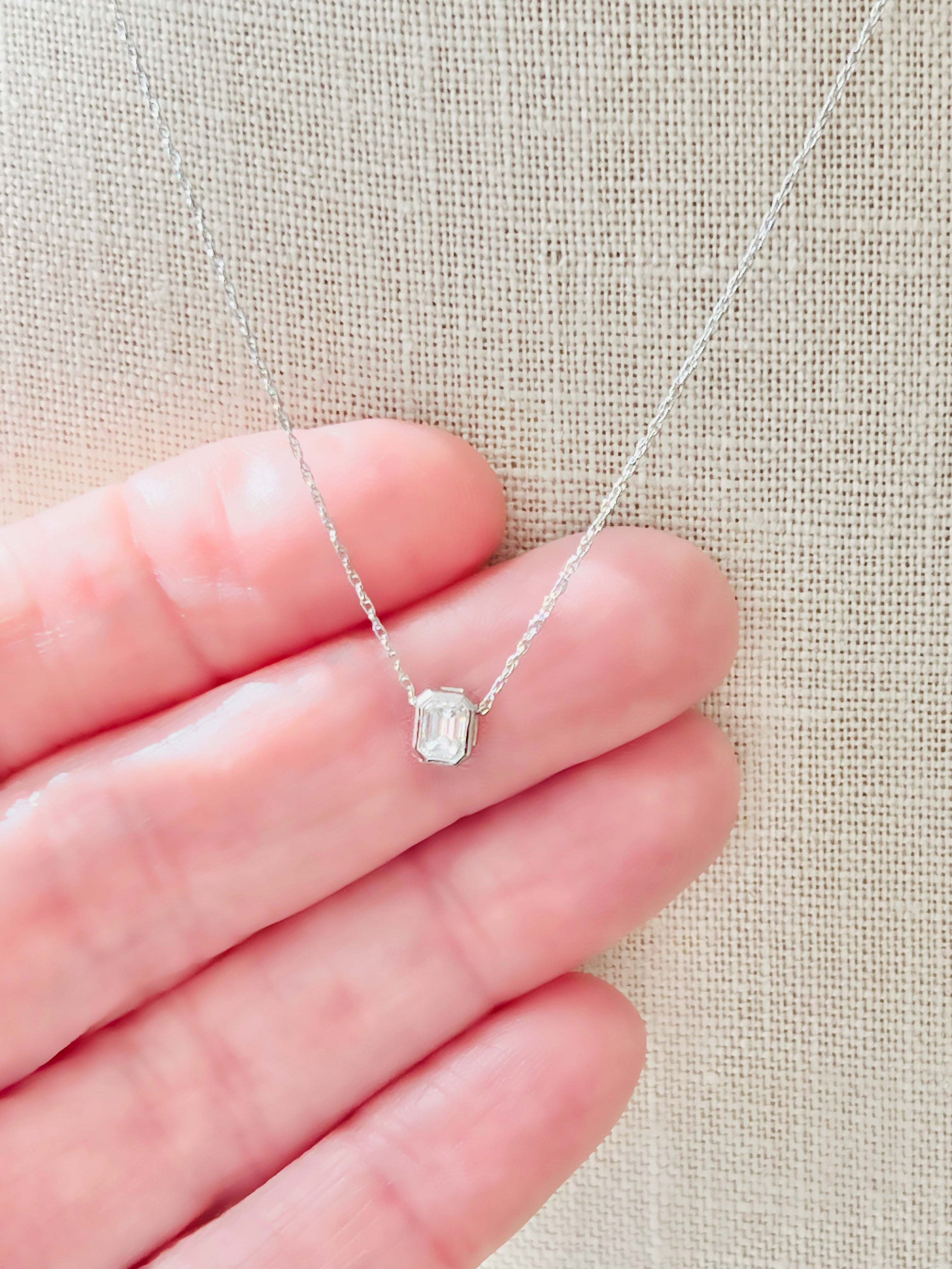 Buy Friendly Diamonds Lab Grown Diamond Priscilla Slider Pendant Necklace  Heart Shape 0.5 Carat In 14K Rose Gold | IGI Certified FG-VS Quality  Diamonds at Amazon.in